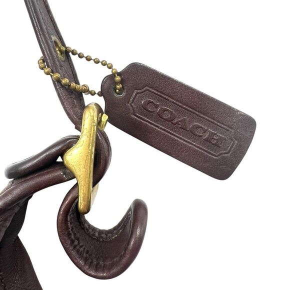 Vintage Coach Legacy Zip Top Hobo Crossbody Dark Mahogany Brown Leather - Picture 4 of 14